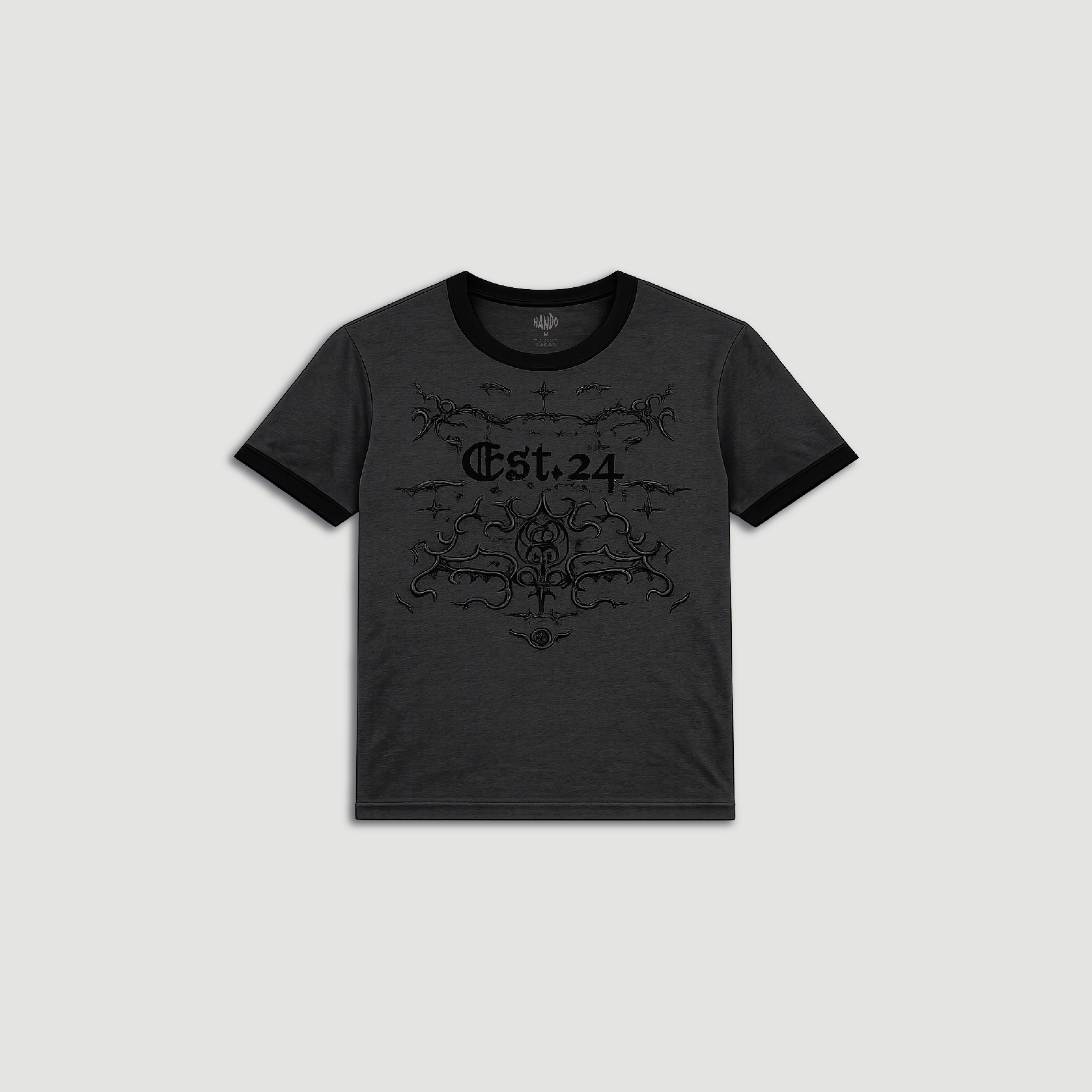 Baby tee black tribal